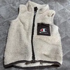 Champion ベビーベスト 80-90 ベージュ