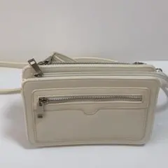 AZUL by moussy スマホショルダーバッグ　ポシェット　ポーチ　白