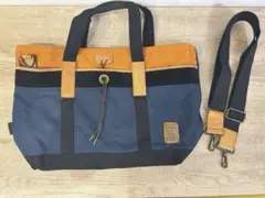 ビームス　マスターピース トートバッグ　ネイビー