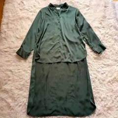 CEPIE ガリャルダガランテ　シアー　変形　シャツ　ワンピース　長袖　とろみ