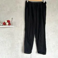 『le.coeur blanc』黒 イージーパンツ ゴムウエスト　サイズ38