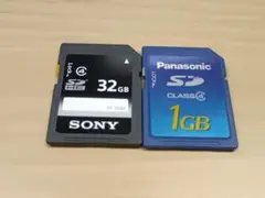 SONY＆Panasonic　SDカード　class4 (中古品)