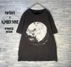 【美品】marlboro×ナンバーナインTシャツFムーン墨黒懸賞レア企業モノのサムネイル
