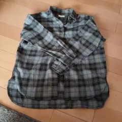 earth music&ecology 長袖シャツ グレー系チェック