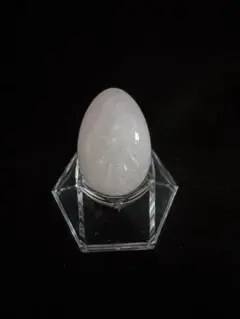 天然石 置物 ローズクォーツ 卵型