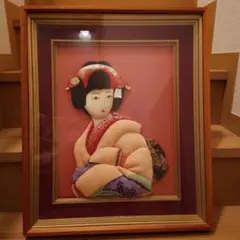 赤ちゃんデザインの木製飾り板 御所人形の羽子板飾り 骨董品 - メルカリ