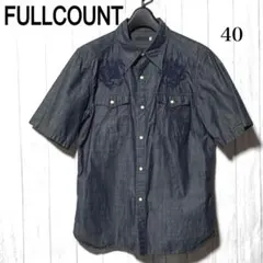 フルカウント ドラゴン刺繍デニムシャツ FULLCOUNT 半袖シャツ 40のサムネイル