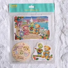 【新品・未開封】ダッフィ&フレンズ　サニーファン　ポストカード　ステッカーセット