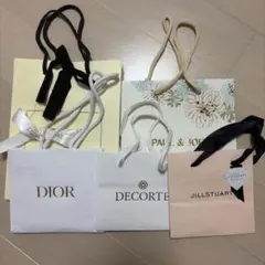 Dior PAUL & JOE DECORTE JILLSTUART ショップ袋