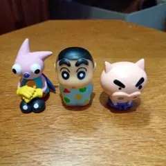 クレヨンしんちゃん、ブリブリ左衛門　待ちぼうけ　ヘンダーくん3体セット