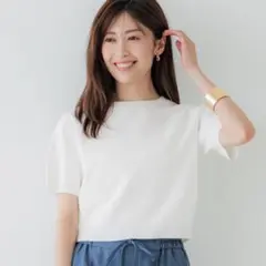 coca 半袖クルーネックニット