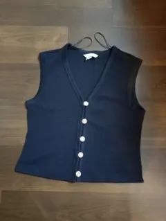 H&M ノースリーブ リブニット ベストのサムネイル
