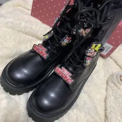 Disney ブラック ブーツ Mサイズ ディズニー　レディース　23.5㎝