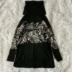 DIANE von FURSTENBERG ウール総柄タートルネックニット