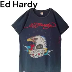 Ed Hardy USA製 イーグル 鷲 ロゴプリント Tシャツ M y2k