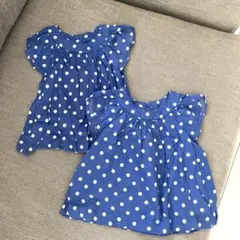 ギャップベビー90 水玉トップス　双子