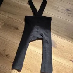 ブラック サスペンダーニットレギンス 80cm