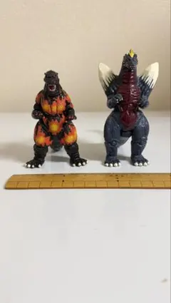 バーニングゴジラ、スペースゴジラ　フィギュアセット 2体