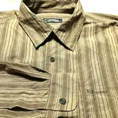 お値下げしました！renoma ストライプ 長袖シャツ LL