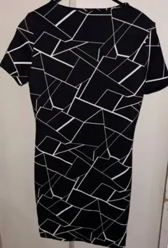 SHEIN XL 幾何学模様 半袖ワンピース