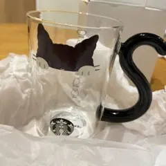 新品　スターバックス　ハロウィン2025耐熱グラスマグキャット　296ml
