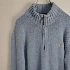 G*u様 ポロバイラルフローレン コットンニット セーター ハーフジップ プルオ