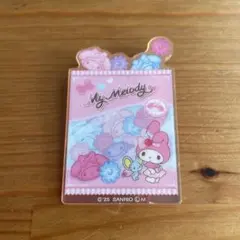 サンリオキャラクターズ　アクリルブローチ　クリームinスナック　マイメロディ