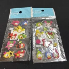 ディズニーフルーツぷっくりミニシール2枚セット