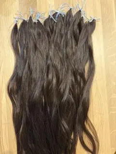 人毛100% 髪束 5束セット 約37cm 黒髪 ストレート ヘアドネーション