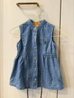 MIKIHOUSE/DOUBLE.B デニム ノースリーブワンピース 80cm