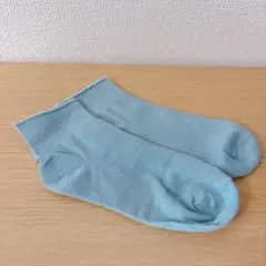 靴下 レディース スポーツソックス 薄手 短い 脱げない ブルー