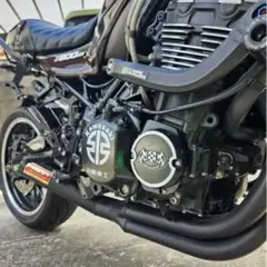 ゼファー400/χ ショート管 ZⅠ/Ⅱタイプ マフラー ブラック【新品