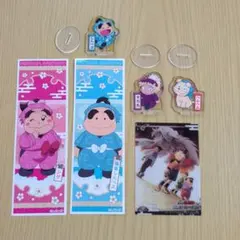 忍たま乱太郎 ロングステッカー＆アクリミニ＆クリアカードセット
