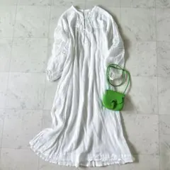 美品♪ガリャルダガランテ 楊柳カフタンワンピース ロングワンピース マキシ丈