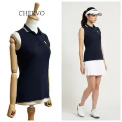 【CHERVO】 鹿の子 ノースリーブポロシャツ ゴルフウェアのサムネイル