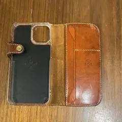 HUKURO iPhone15用 手帳型 本革ケース