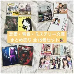 恋愛、青春、ミステリー 文庫本 まとめ売り 15冊セット