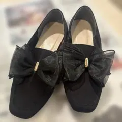 【美品】リボン パンプス ヒールのサムネイル