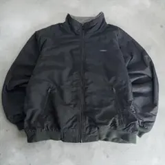 LANDS' END スコールジャケット 裏地フリースブルゾン 黒 XL 헌 옷