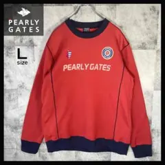 パーリーゲイツ PEARLY GATES ゴルフウェア スウェット 古着 レッド