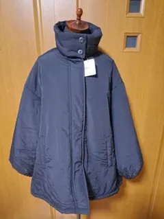 新品2way中綿入りダウンジャケットサイズフリーブルゾンアウター大きいサイズ