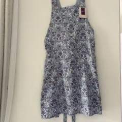 LIBERTY FABRIC エプロン パープル系 花柄のサムネイル