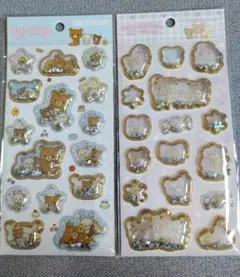 キラッとぷくぷくエアーシール　リラックマ　2点セット