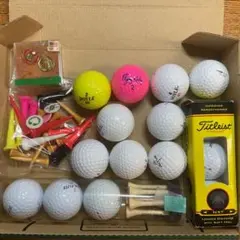ゴルフボール　ティー　マーク詰合せ　Titleist 、TOP FLITEのサムネイル