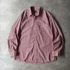 90s USA製 old stussy 長袖チェックシャツ cboy