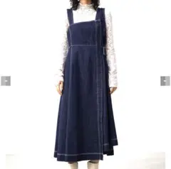 アズールバイマウジー イレギュラーヘムステッチデニムワンピース Mサイズ