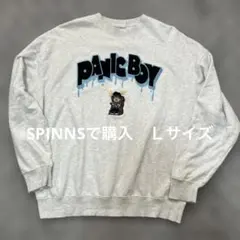 Panicboy プリント刺繍トレーナー グレー　Ｆ　スピンズ　SPINNSのサムネイル