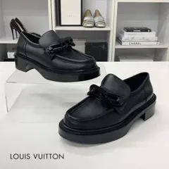 極美品】ルイヴィトン ローファー アカデミー モノグラム レザー