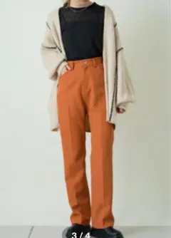 kastane センタープレスパンツ　スラックス