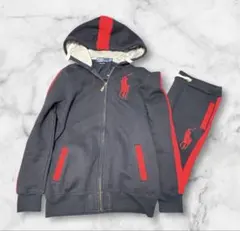 Polo by Ralph Lauren フード付きパーカー ネイビー/レッド